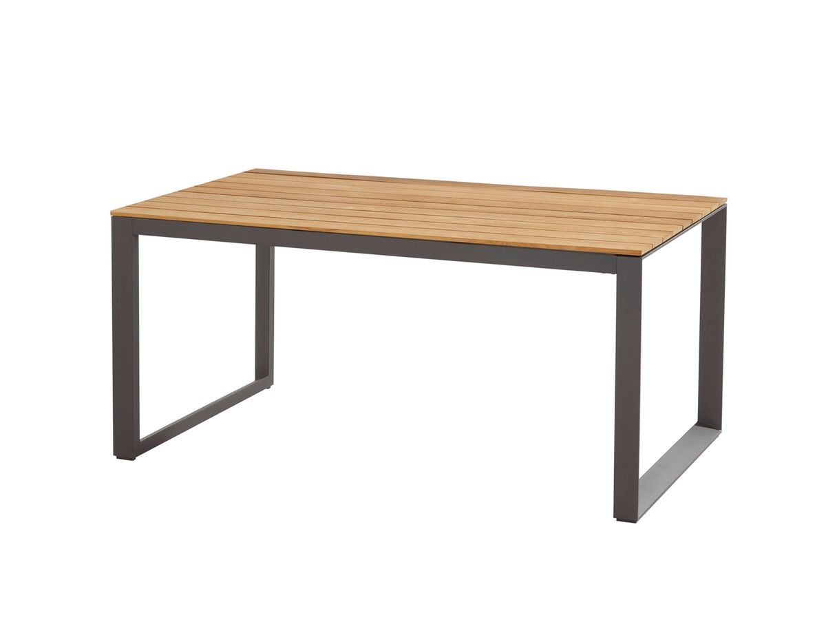 Heritage Teak jídelní stůl antracit 160 cm